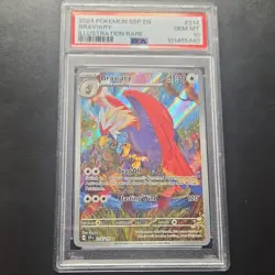 2024 Pokemon Sv08 Braviary 214/191 Illustration Rare Holo PSA 10 - Image 1