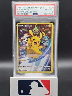 POKEMON XY BLACK STAR PROMO PIKACHU #SWSH020 PSA 8 NEAR MINT - Image 1