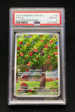 Pokemon 2024 Applin 185/167 IR Twilight Masquerade GEM MINT PSA 10 - Image 1