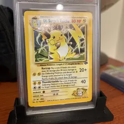 2000 Pokemon Gym Challenge Lt. Surge's Raichu Holo #11 PSA 7 NM - Image 2