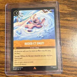 Disney Lorcana Akood Et Emuti Action Song Card 29/204 Regular English - Image 1