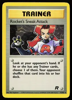 Rocket's Sneak Attack 72/82 Rare Team Rocket Pokemon Card - Image 1