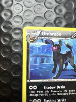 Umbreon 60/108 BW Dark Explorers Pokemon Card Reverse Holo Foil Rare - MP - Image 2