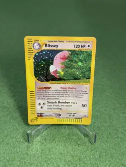 🌀 SWIRL Pokemon TCG Blissey H6/H32 Aquapolis 2002 Holo Rare E-Series Card NM - Image 1