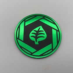 Pokemon Trading Card Game TCG Grass Energy Plastic Coin Token - Image 1