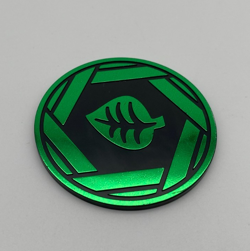 Pokemon Trading Card Game TCG Grass Energy Plastic Coin Token - Image 3