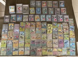 Lot of Pokemon Cards Plus 2 PSA 10 SIR Slabs (IR, Double Rare, Full Arts, Ect.) - Image 1