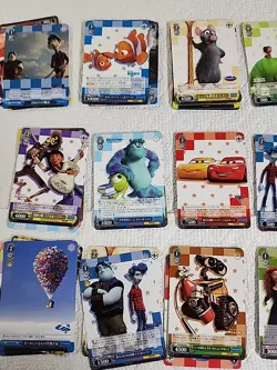 Lot of Japanese Weiss Schwarz Disney Pixar Cards: Monsters Inc Cars Incredibles - Image 3