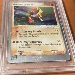 Pokemon Card Hitmonchan EX Ruby Sapphire 2003 #98 PSA Mint 9 Graded Ultra Rare - Image 4