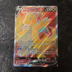 Pokemon Card Dragonite V 191/203 Evolving Skies Full Art Rare Near Mint - Image 1