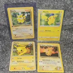 Pokemon TCG Pikachu & Lt. Surge's Pikachu 16 Card Lot Basic V VMAX EX Promo Holo - Image 2