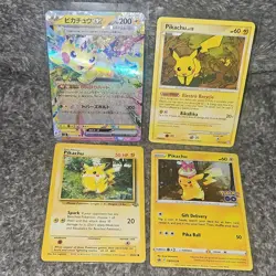 Pokemon TCG Pikachu & Lt. Surge's Pikachu 16 Card Lot Basic V VMAX EX Promo Holo - Image 3