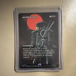 Wizards Magic: The Gathering All Will Be One 0008 Foil Red Enchantment Phyrexia - Image 1