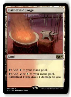 1x MTG Battlefield Forge NM Normal R Magic 2015 (M15) 240 - Image 1