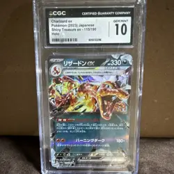 Pokemon Charizard ex 115/190 Shiny Treasure Ex Holo CGC 10 HP 330 - Image 1