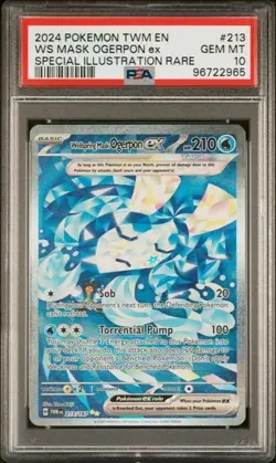 PSA 10 2024 Pokemon Twilight Masquerade SIR WELLSPRING MASK OGERPON EX 213 - Image 1