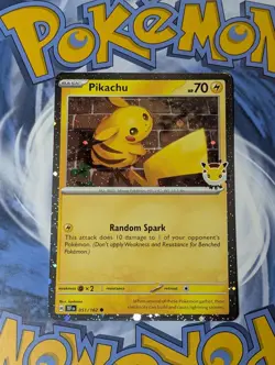 Pikachu 051/162 Cosmos Holo Swirl Pokemon Day 2026 Promo Pokemon Tcg NM-MT - Image 2