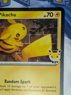 Pikachu 051/162 Cosmos Holo Swirl Pokemon Day 2026 Promo Pokemon Tcg NM-MT - Image 4