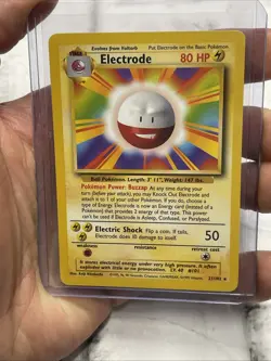 POKEMON ELECTRODE VINTAGE WOTC BASE SET NON-HOLO 21/102 NINTENDO RARE CARD NM - Image 1