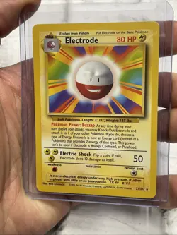 POKEMON ELECTRODE VINTAGE WOTC BASE SET NON-HOLO 21/102 NINTENDO RARE CARD NM - Image 2