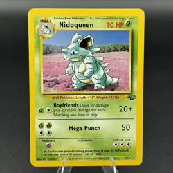 Nidoqueen 23/64 Jungle Rare Non-Holo Vintage Pokemon TCG Card NM - Image 1