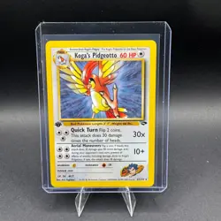Kogas Pidgeotto Pokemon 1st Edition Gym Challenge 027/132 Vintage Holo Rare LP - Image 1