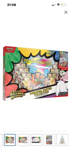 Pokemon Ascended Heroes Premium Poster Collection Mega Gardevoir - PRESALE - Image 1