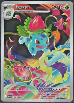 Pokemon TCG - Ivysaur 134/132 Mega Evolutions - Illustration Rare - MINT - Image 1