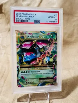 POKEMON M Venusaur EX 2/108 Evolutions Mega Ultra Rare Holo PSA 10 GEM MT - Image 1