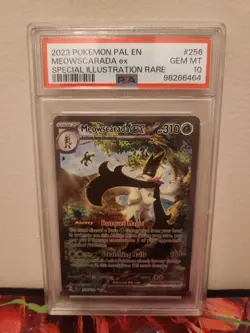 PSA 10 Meowscarada EX 256/193 Pokemon Paldea Evolved Special Illustration Rare - Image 1