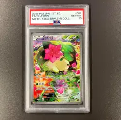 PSA 10 2016 Pokemon JPN 1st Edit Mythical & Legend Dream Shine 004/036 Shaymin - Image 1