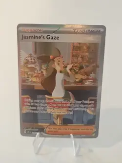 Pokemon TCG Jasmine's Gaze SIR 245/191 Sv08: Surging Sparks Holo - Image 1