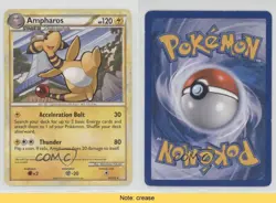 Ampharos Pokemon HeartGold & SoulSilver #14 2010 READ 2f4 - Image 3