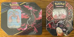 Sealed Pokemon Crown Zenith Galarian Moltres & Paldean Fates Charizard ex Tins - Image 1