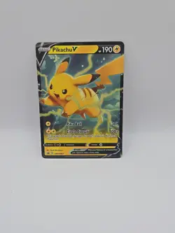 Pokemon TCG Pikachu V SWSH063 Basic Lightning Promo Holo 190 HP Sword & Shield - Image 1