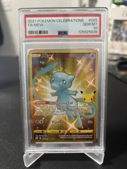 2021 POKEMON CELEBRATIONS #025 FULL ART/MEW PSA 10 - Image 1