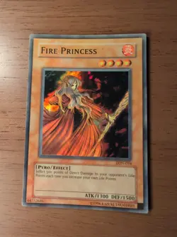 Fire Princess LON-034 Super Rare YuGiOh - Image 1