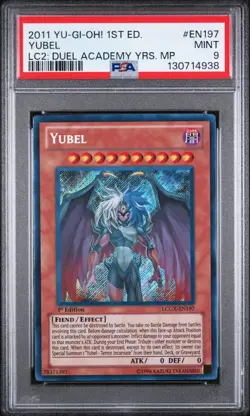 Yugioh PSA 9 MINT Yubel Legendary Collection 2 Secret 1st Ed LCGX-EN197 - Image 1
