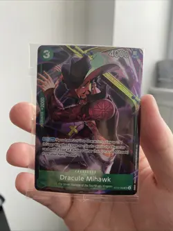 Dracule Mihawk Illustration Box Sealed Promo Foil One Piece ST12-003 NM - Image 1