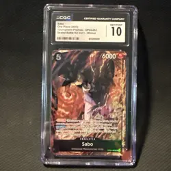 One Piece TCG Battle Vol.1 Winner Sabo - OP04-083 CGC GEM MINT 10 - Image 1