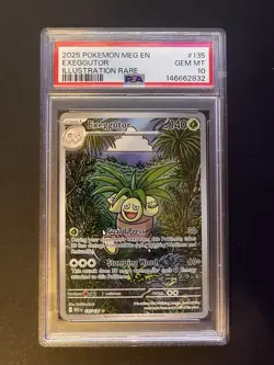Exeggutor 135 Pokemon Mega Evolution Illustration Rare PSA 10 GEM MINT Card - Image 1