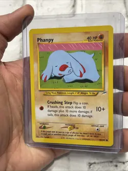 Pokemon Card - Neo Destiny 76/105 - PHANPY (common) - NM/MT Vintage Vtg Nintendo - Image 2