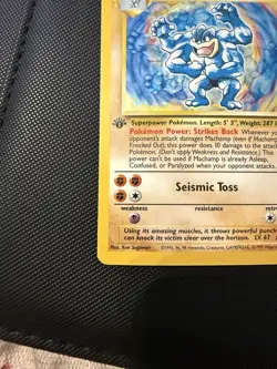 Pokemon - Machamp 8/102 1st Edition Base Set Holo Rare Card 1999 - Image 4