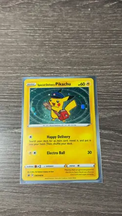 Special Delivery Pikachu SWSH074 SWSH: Sword & Shield Promo Cards Holo NM - Image 1
