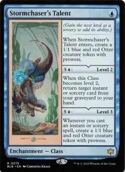 2024 Magic: The Gathering Bloomburrow Stormchaser's Talent #75 - Image 1