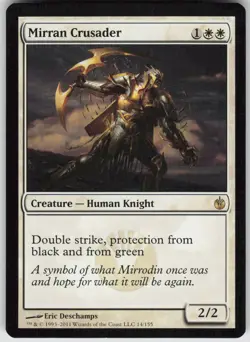 MTG Mirran Crusader 14 Mirrodin Besieged R Normal NM - Image 1