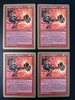 MTG- Hammer of Bogardan x4 - 1997 Seattle World Championship Deck - Image 1