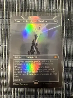 Sword of Light and Shadow (Borderless) Double Masters - FOIL - PACK FRESH - NM+ - Image 1