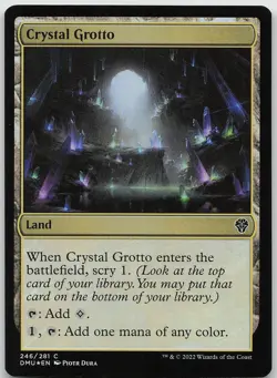 Crystal Grotto FOIL 246 Land Dominaria United NM MTG - Image 1