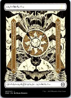 Plains () - Full Art L Phyrexia: All Will Be One 267 NM NM-LP - Image 1